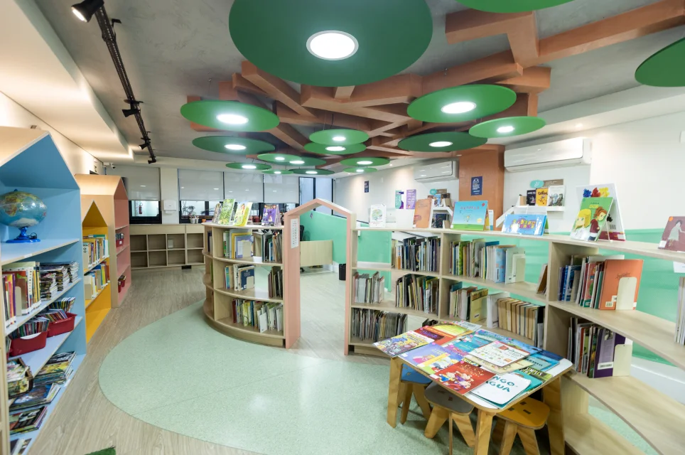 Biblioteca da Educação Infantil no Bernoulli Go. 