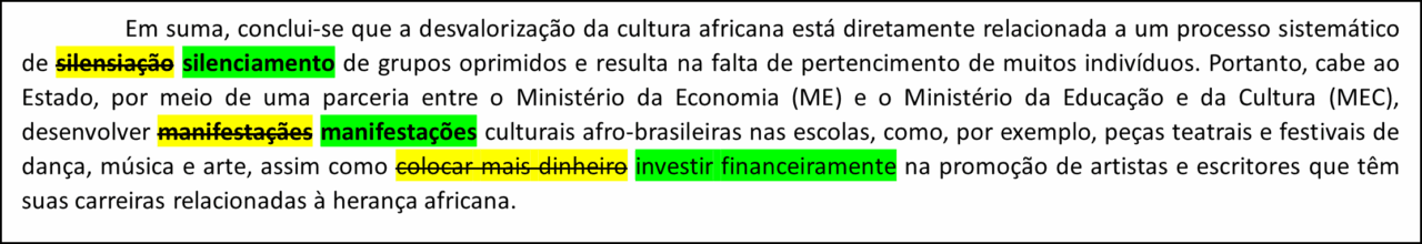 correção redação enem