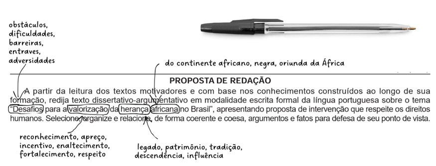 proposta de redação correção
