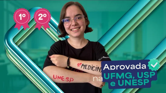 Luiza Lana - 1° lugar Matemática UFMG - 2° lugar Matemática USP - 8° lugar Medicina UNESP - 12° lugar no curso 51